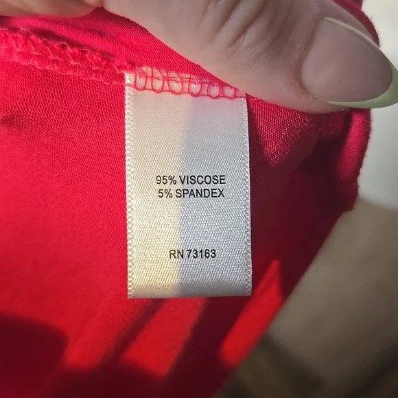 Rose One-Shoulder Pink Women's Top - Picture 7 of 7